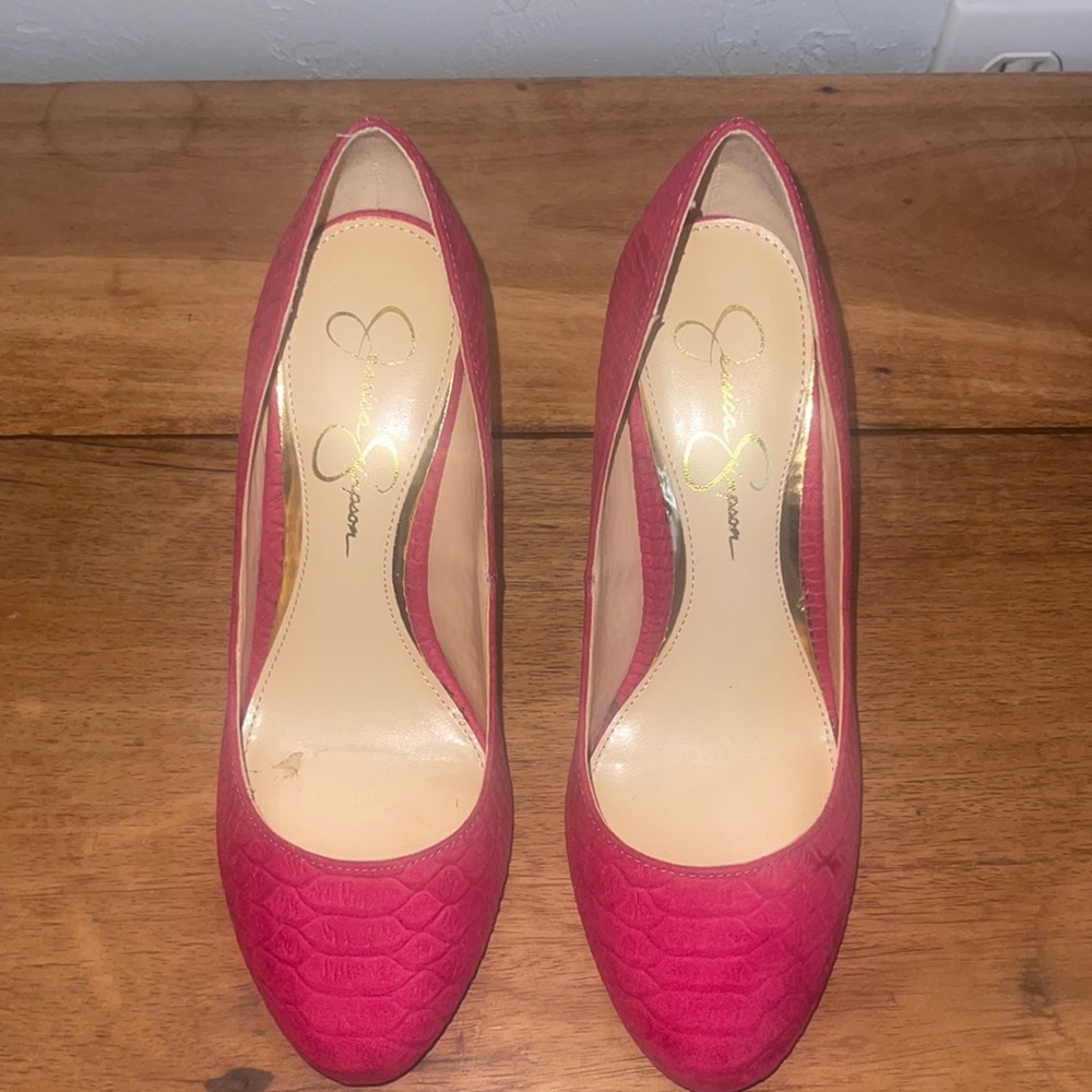 Hot pink Jessica Simpson heels